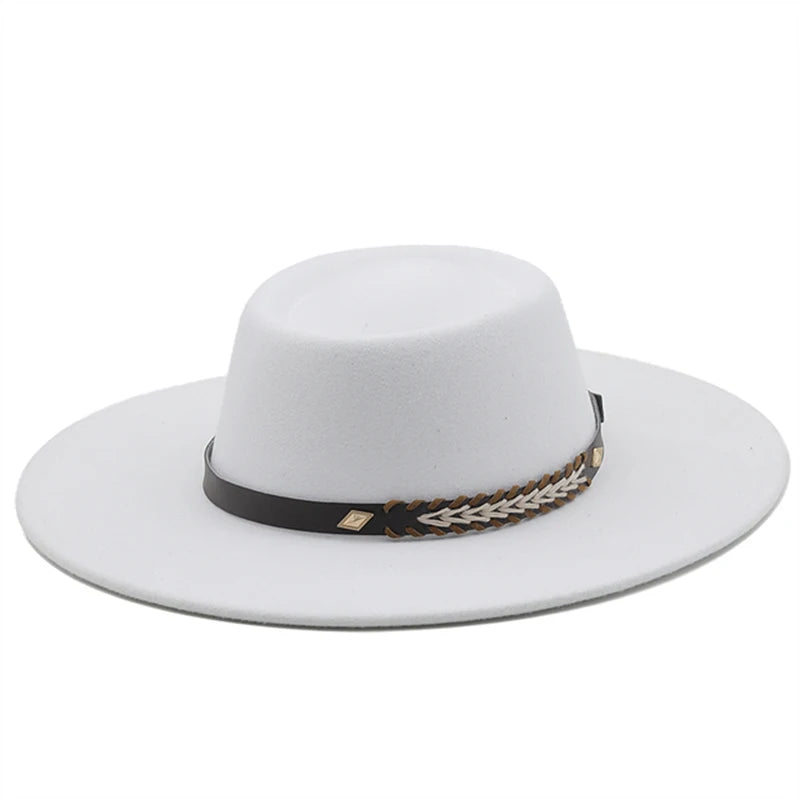 Wool Felt Panama Fedora — Classic British Style