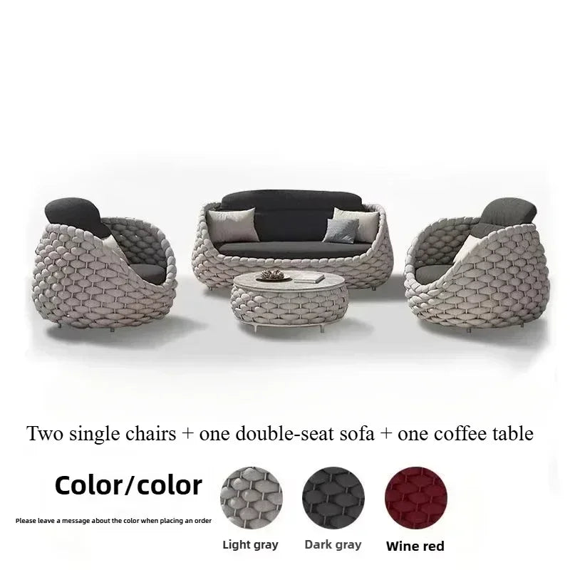 Outdoor Rattan Patio Wicker Loveseat Sofa