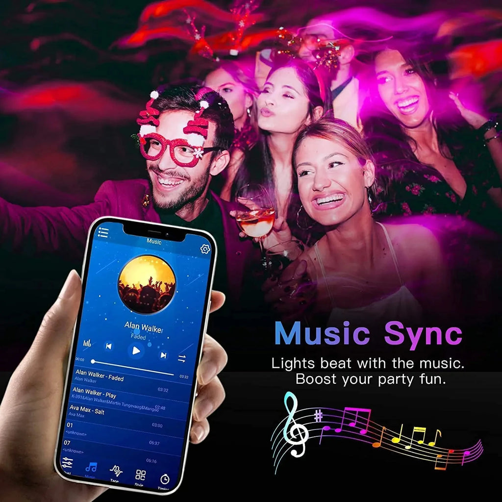 Bluetooth LED Strip Lights RGB App Control