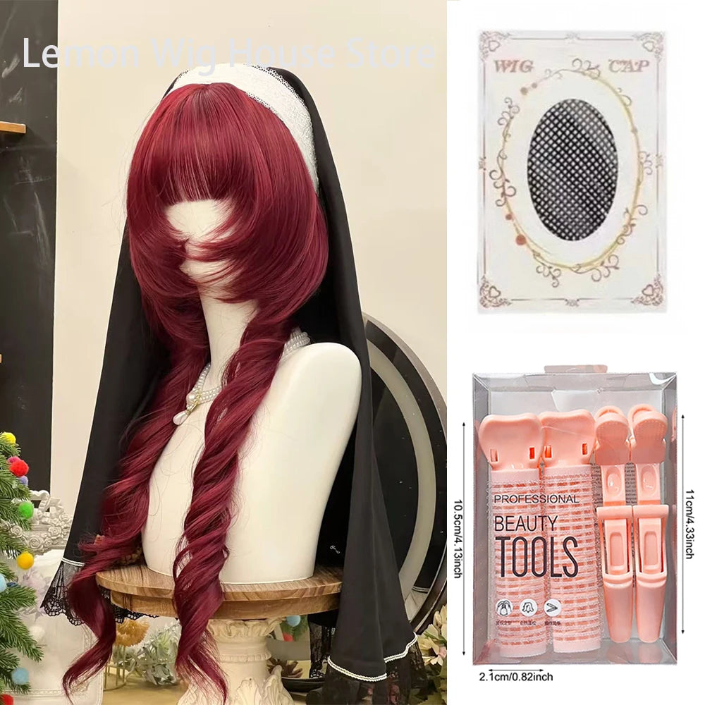 Double Ponytail Long Curly Lolita Cosplay Wig