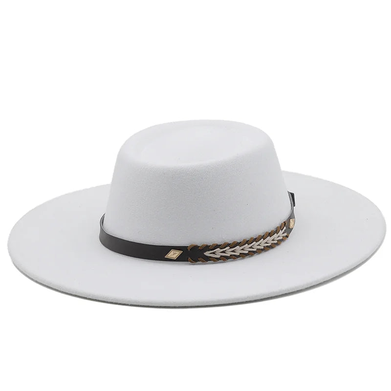 Wool Felt Panama Fedora — Classic British Style