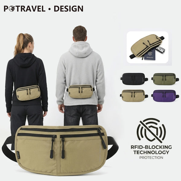 RFID Blocking Travel Money Belt