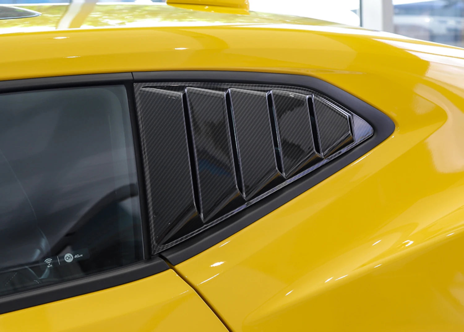 Car Side Rear Window Scoop Louvers Decoration Cover Stickers for Chevrolet Camaro 2017 2018 2019 2020 2021 Exterior Accessories
