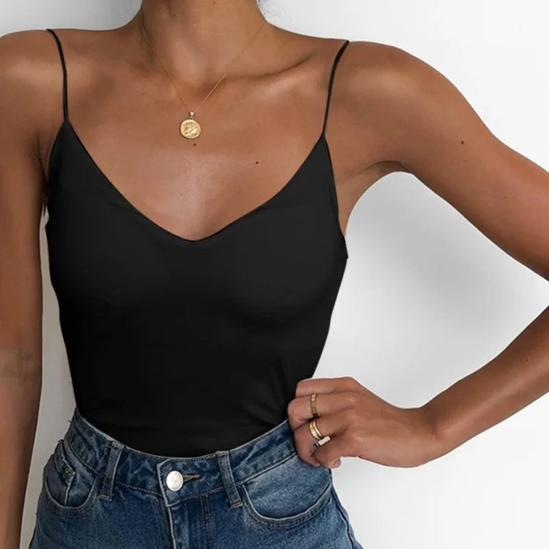 Sleeveless Cami Tank Top