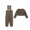 AP Baby British Knit Coordinate Collection Baby Kids Modal Romper Cute Knitting Cardigan and Overalls Pants