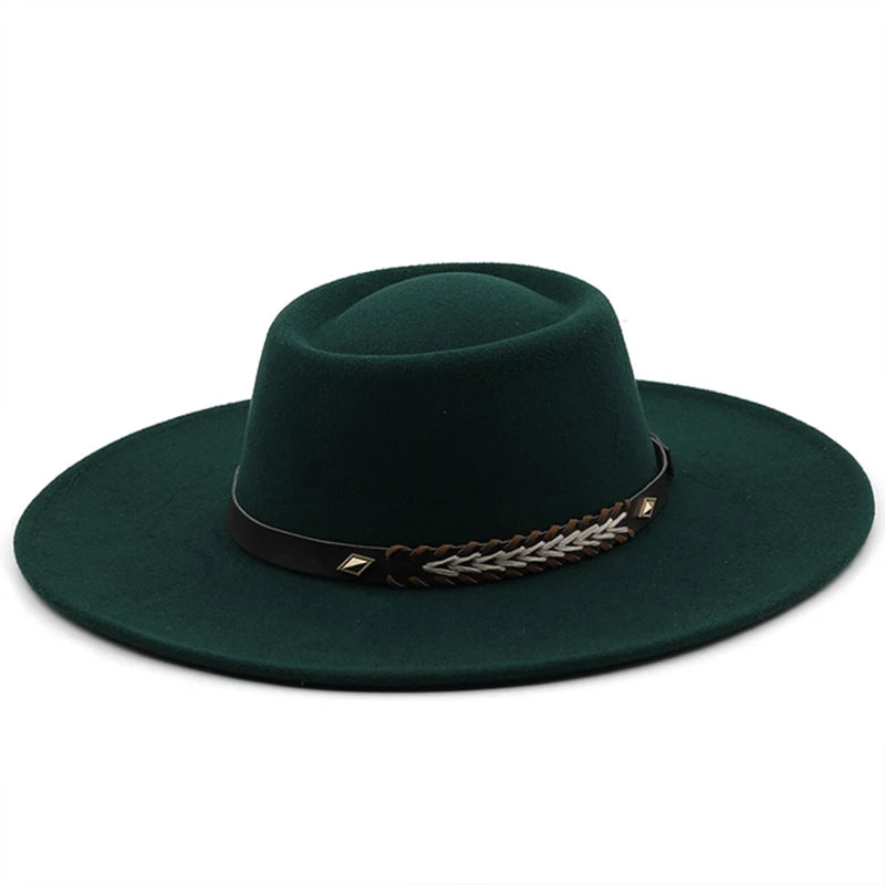 Wool Felt Panama Fedora — Classic British Style