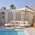 Outdoor Lounge 3 Seat Aluminium Outdoor Modular Sofa Outside Patio Seating Furniture Garden Sofa Sets
