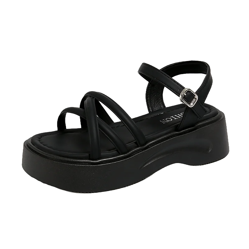 Thick-Soled Sandals for Women's Summer Outer Wear New Roman Beach Shoes