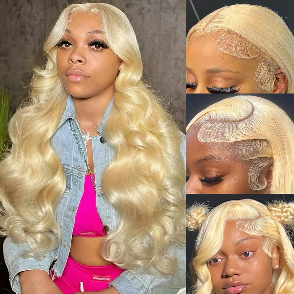 613 Blonde Body Wave Lace Front Wig – 220 Density