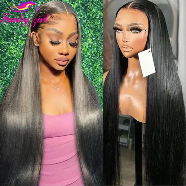 Bone Straight Brazilian Transparent HD Lace Front Wig
