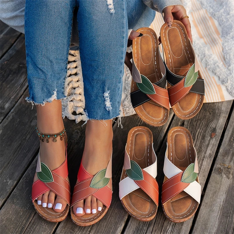 Sandals Women Summer 2026 Fashion Wedge Shoes For Women Retro Women's Sandals Slide Outdoor Female Footwear Sandalias Mujer