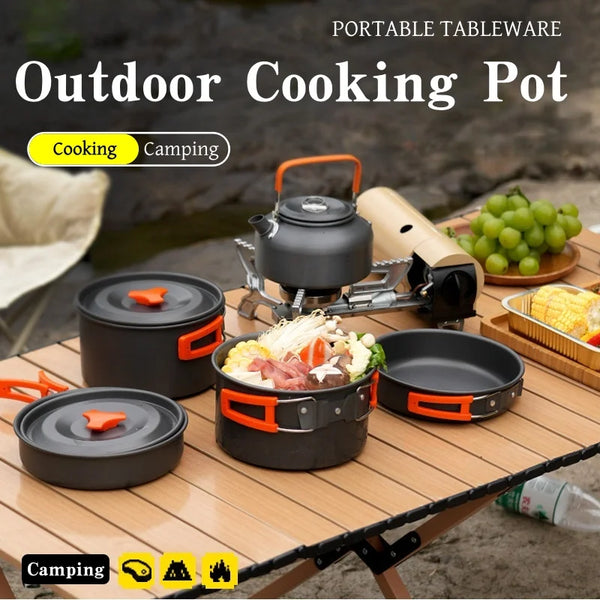 Camping Cookware Set Portable Outdoor Kit