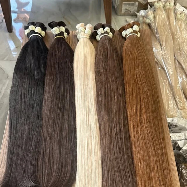 Remy Human Hair Bundles – Straight, Natural Black