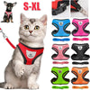 Cat Dog Harness with Lead Leash Adjustable Vest Polyester Mesh Breathable Harnesses Reflective sti for Small Dog Cat accessories