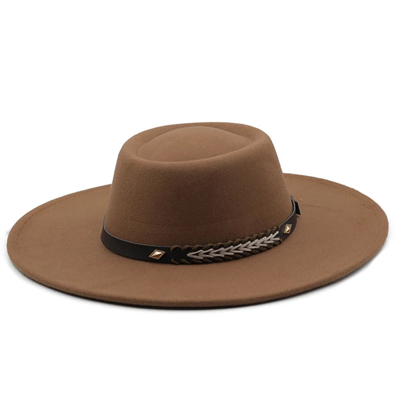 Wool Felt Panama Fedora — Classic British Style