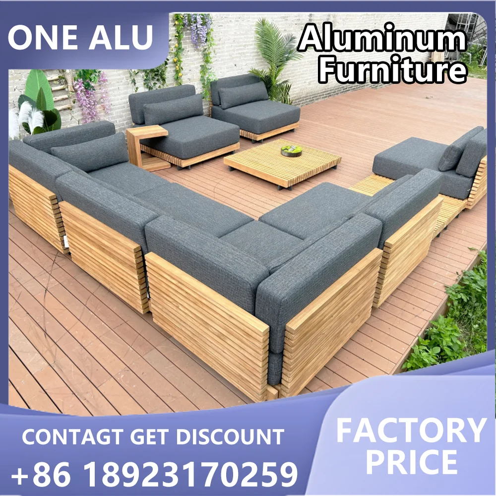 Hotel Aluminum Outdoor Luxury Garden Sofa Set