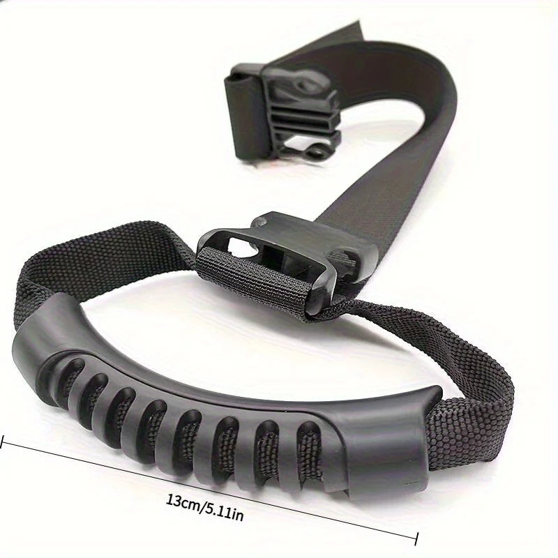 Ergonomic Car Door Handle Assist for Elderly &Disabled -Adjustable Nylon Hand Strap with Secure Buckle,Interior Safety Accessory
