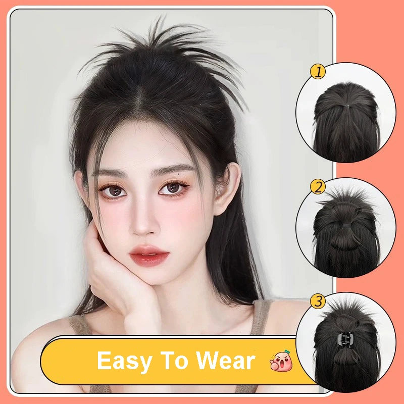 Sunslymei Claw Clip High Ponytail Synthetic Wig