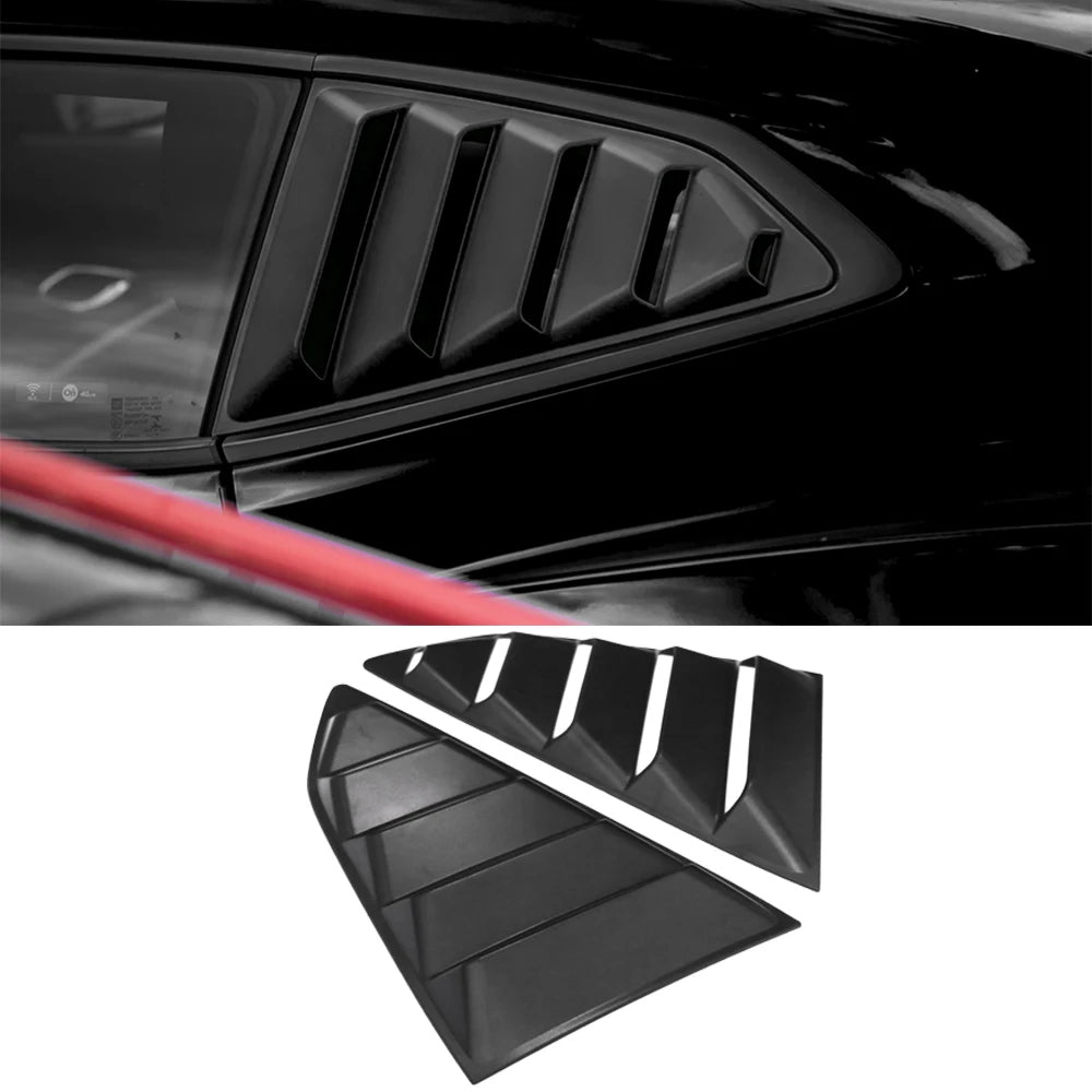 Car Side Rear Window Scoop Louvers Decoration Cover Stickers for Chevrolet Camaro 2017 2018 2019 2020 2021 Exterior Accessories