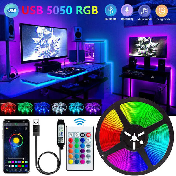 Bluetooth LED Strip Lights RGB App Control