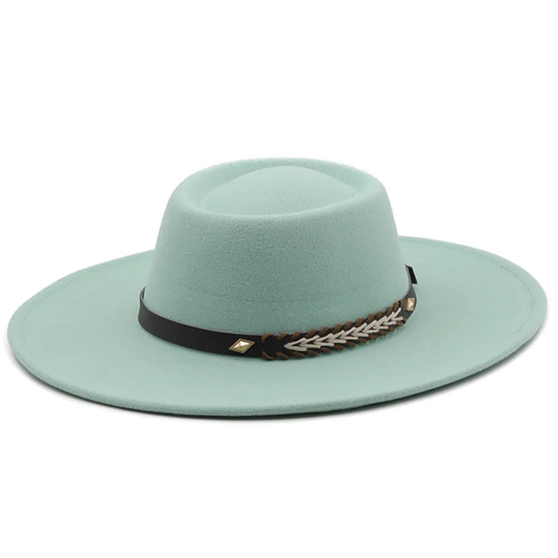 Wool Felt Panama Fedora — Classic British Style