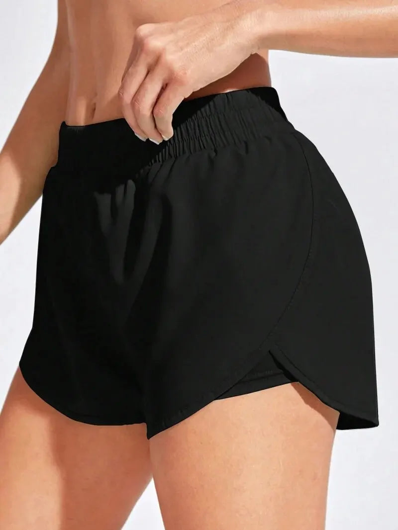 Elastic Running Workout Shorts