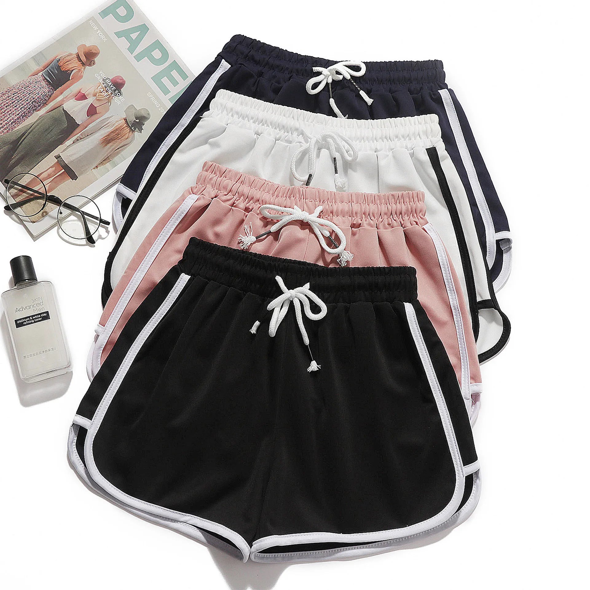 Wide-Leg Breathable Yoga Shorts