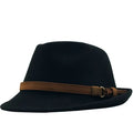 Retro Wool Jazz Fedora Hat — British Gentleman Style