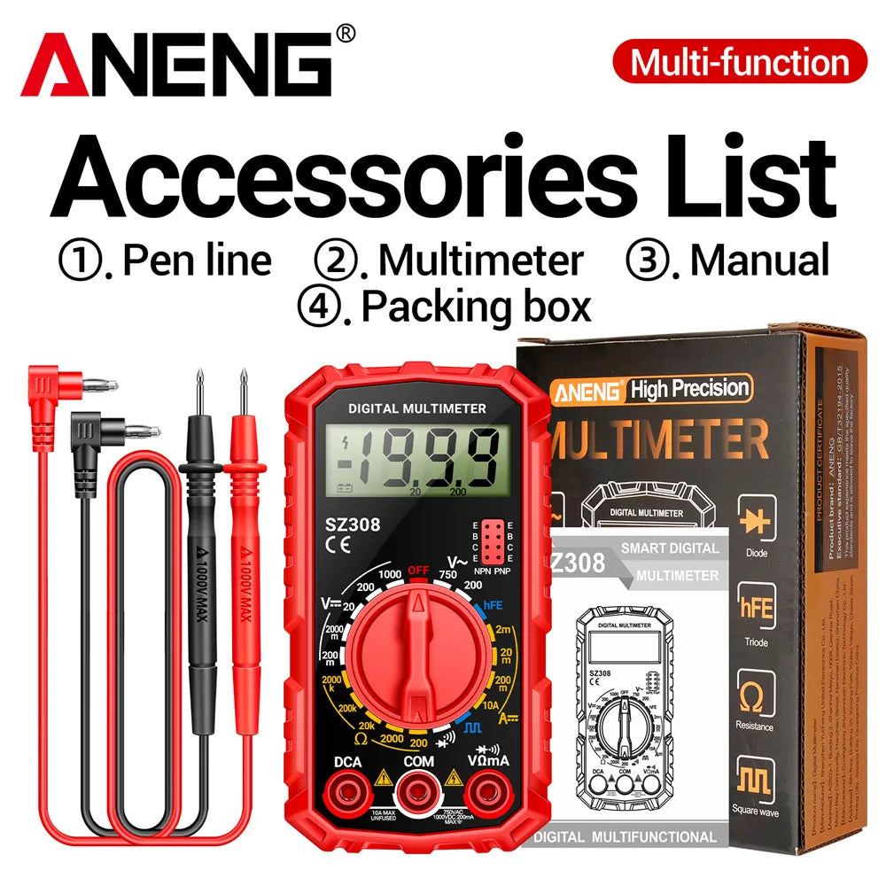 ANENG SZ308 Digital Multimeter AC/DC Tester