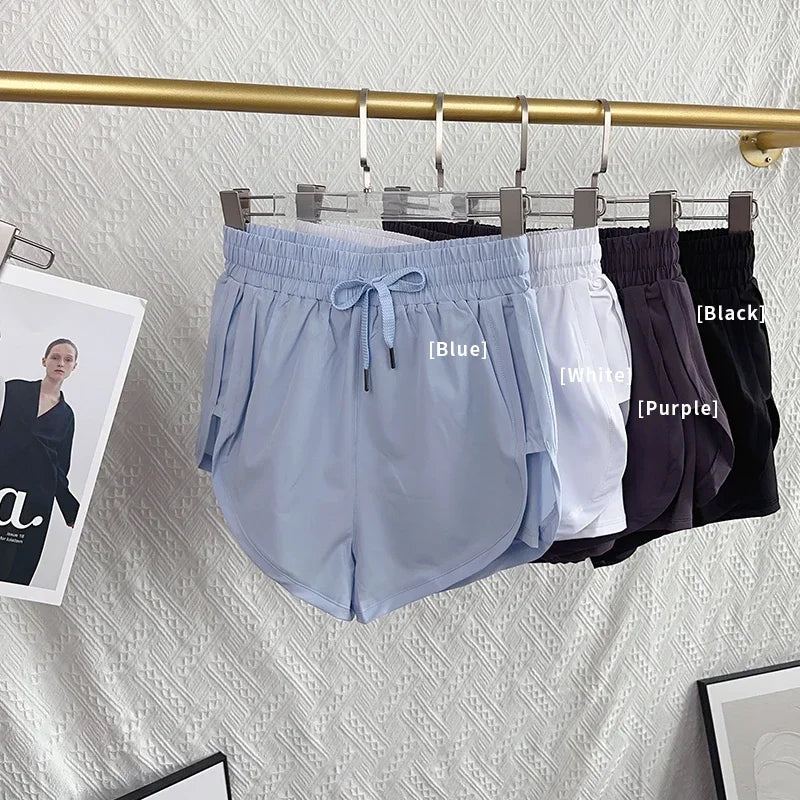 Double-Layer Quick-Dry Yoga Shorts