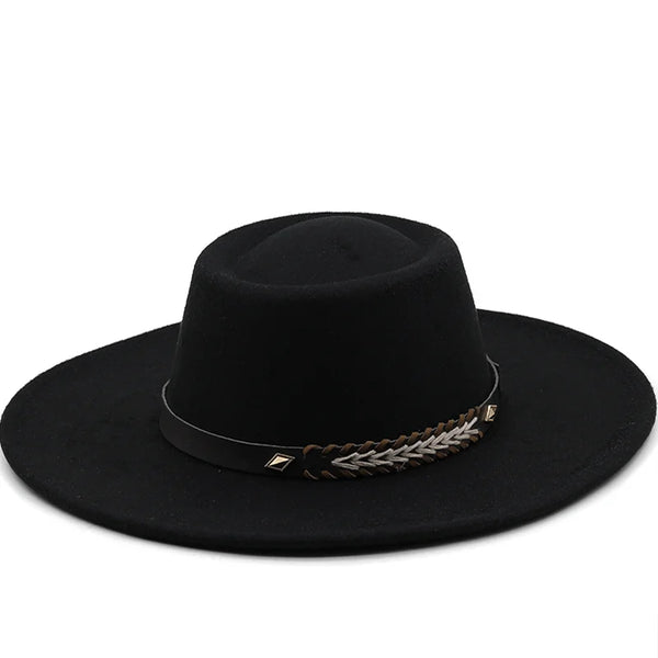 Wool Felt Panama Fedora — Classic British Style