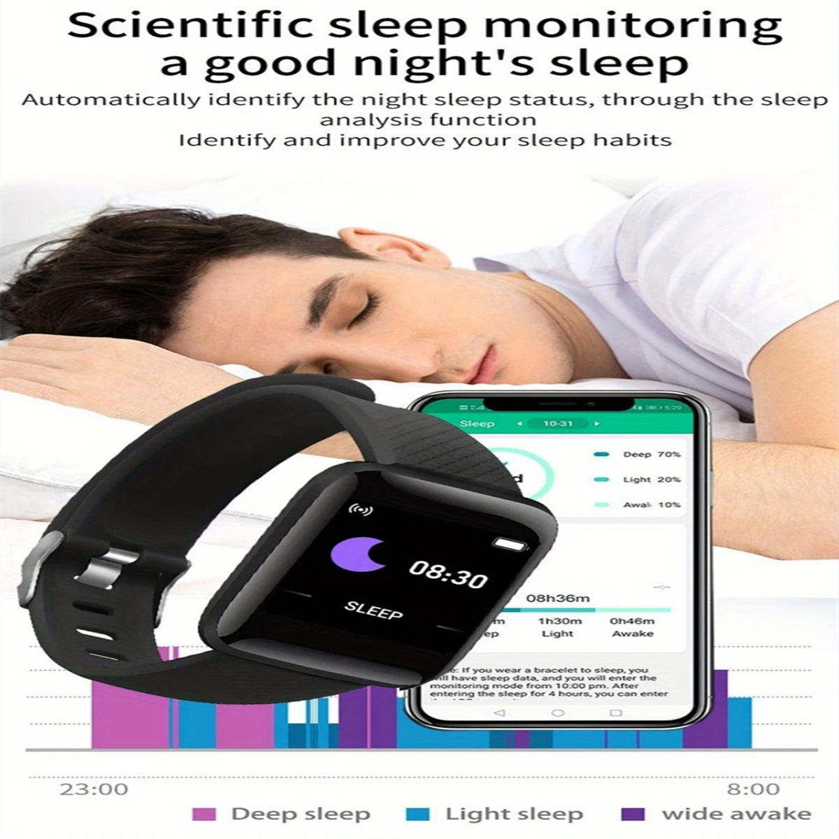 Smartwatch Fitness Monitor for Men and Women