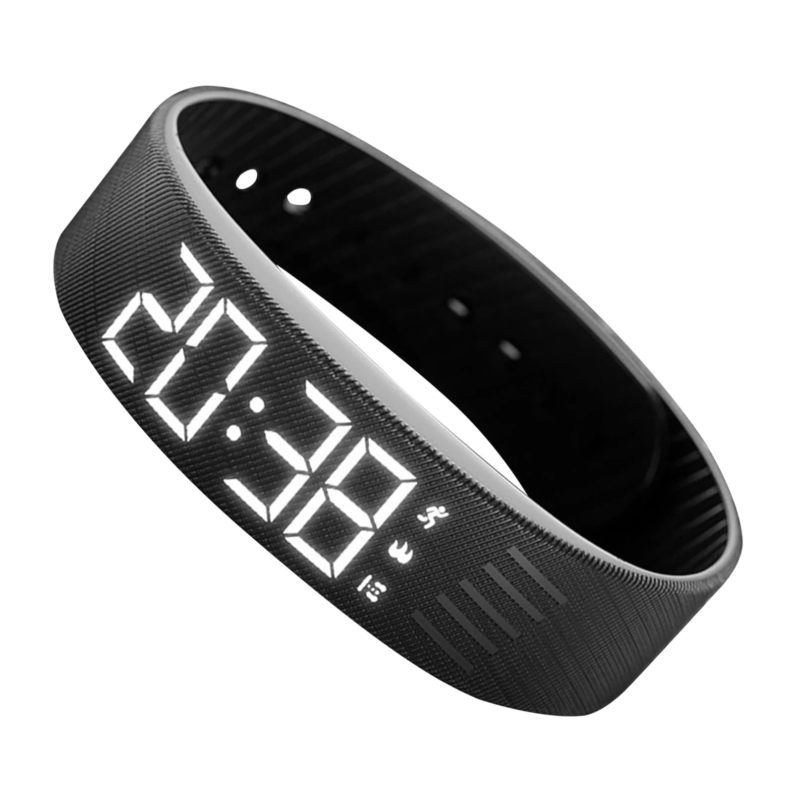 Silent Vibrating Alarm Wristband — Waterproof Step Counter for Students