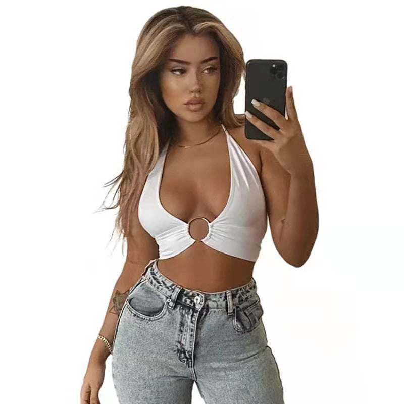 Strapless V-Neck Cami Top