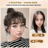 100% Human Hair Curly Bangs Toppers for Women Breathable Lace Base with Clips Curl Baby Hair Fringe Hairpiece for Thinning Hair