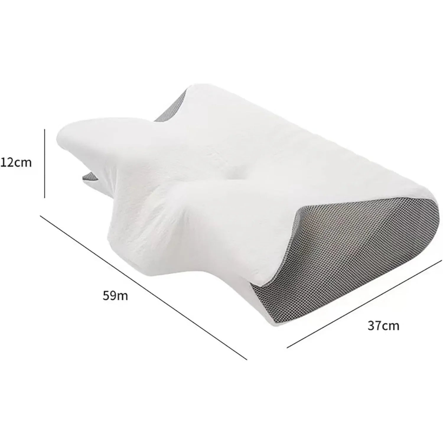 Stitching Color Pillow Memory Foam Cervical Ergonomic Contoured Orthopedic Relaxing Cervical Pillow Versatile Support Pillow