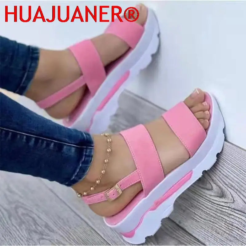 Women Sandals Summer Platform Sandals With Wedges Shoes For Women New Summer Sandalias Mujer Platform Heels Sandals Shoes Female