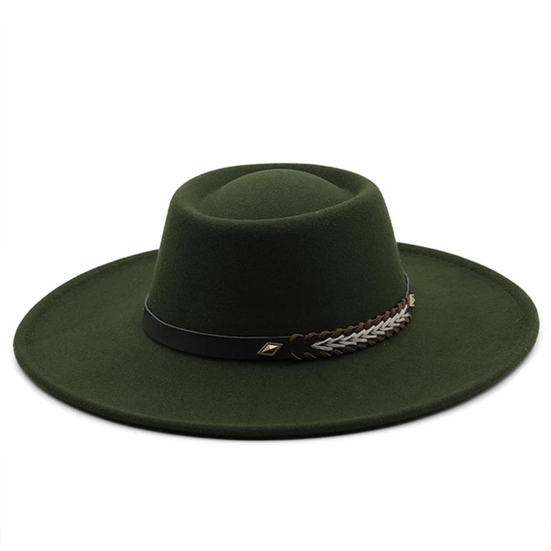Wool Felt Panama Fedora — Classic British Style