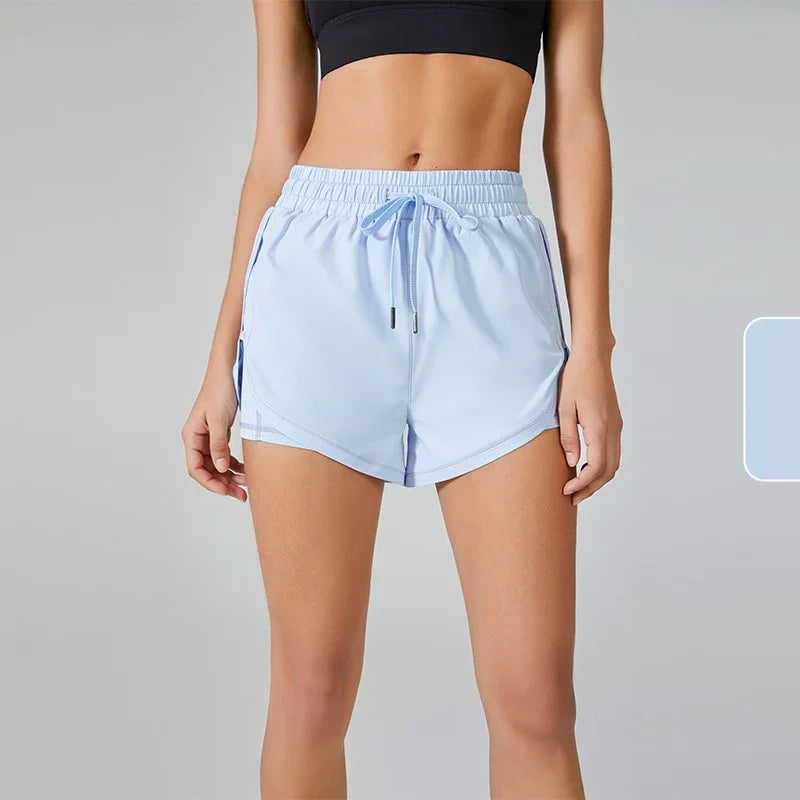Neon Yoga Shorts with Pockets