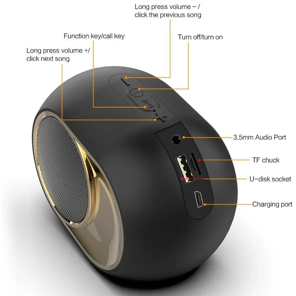 STONEGO Portable Wireless Bluetooth Speaker — 8W with TWS Stereo