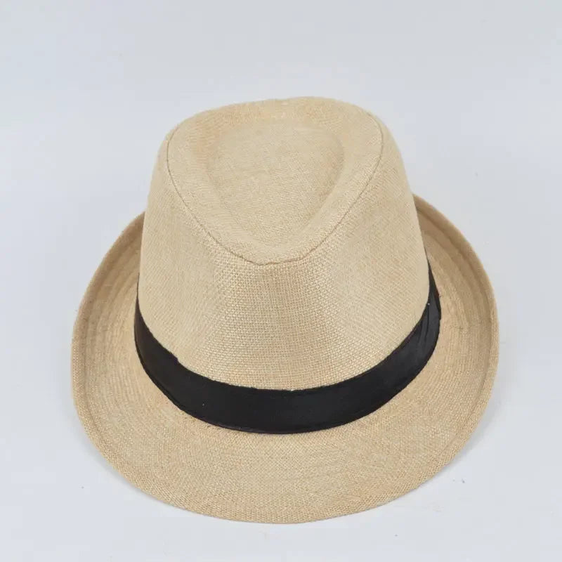 Men's Cowboy Jazz Hat Cotton Linen