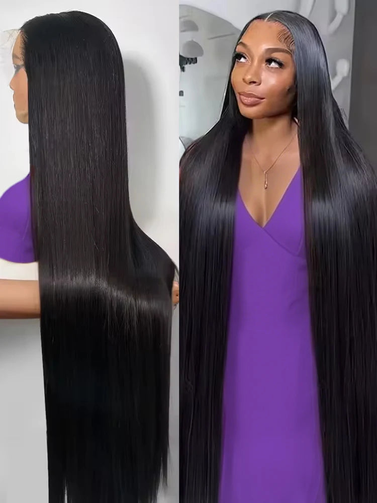 HD Lace Bone Straight Wig 40-46 Inch – 300% Density