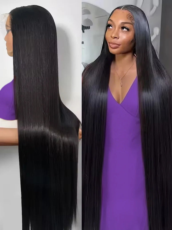 HD Lace Bone Straight Wig 40-46 Inch – 300% Density