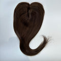 Human Hair Topper Middle Part Lace Wispy Fringe 7x10