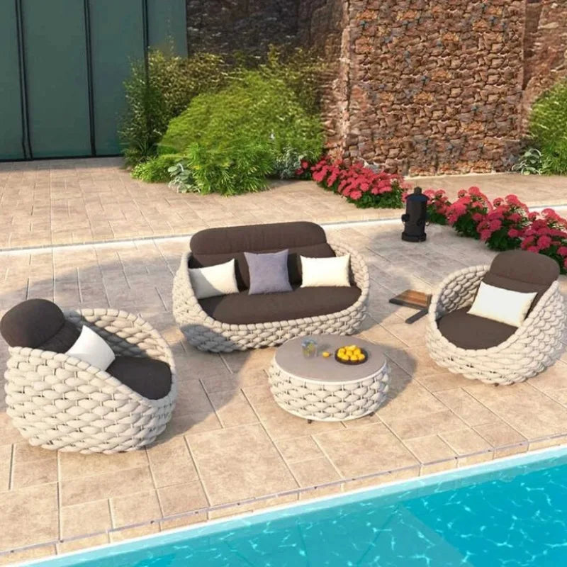 Outdoor Rattan Patio Wicker Loveseat Sofa