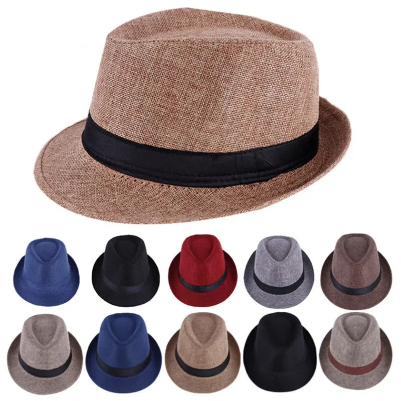 Men's Cotton-Linen Sun Hat — Casual Visor Style