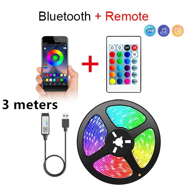 Bluetooth LED Strip Lights RGB App Control
