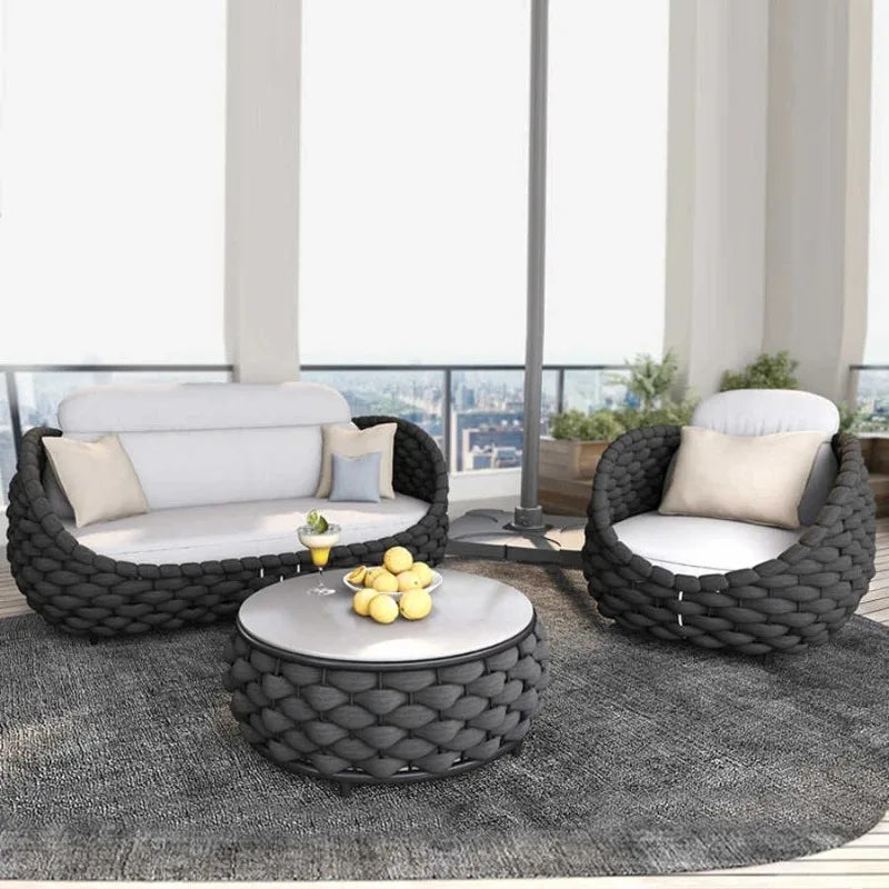 Outdoor Rattan Patio Wicker Loveseat Sofa