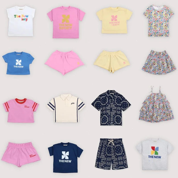 Kids Printed Summer T-Shirt & Skirt Set – Ages 2-10