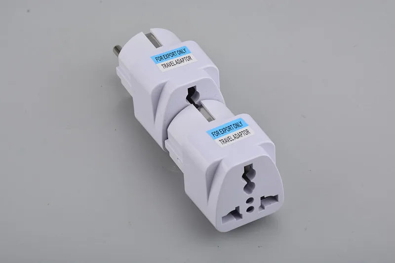 Universal EU Plug Travel Adapter — Convert US/UK/AU/KR Plugs to EU